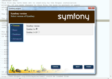 codelobster_symfony_wizard1